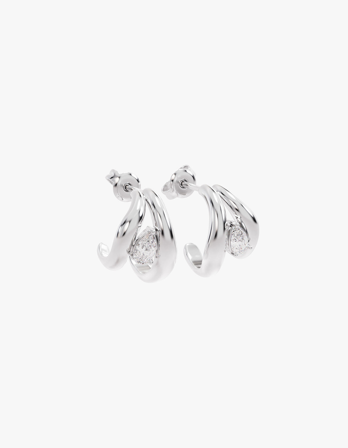 Celestial Path Hoops - Sterling Silver