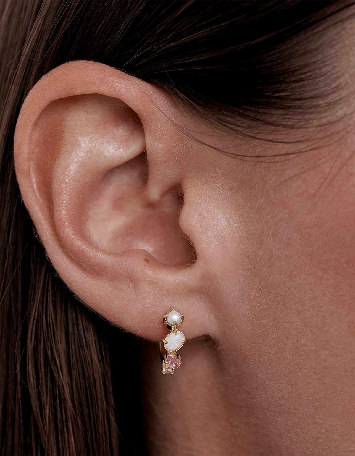 Cosmic Bloom Hoops - 18K Gold Vermeil