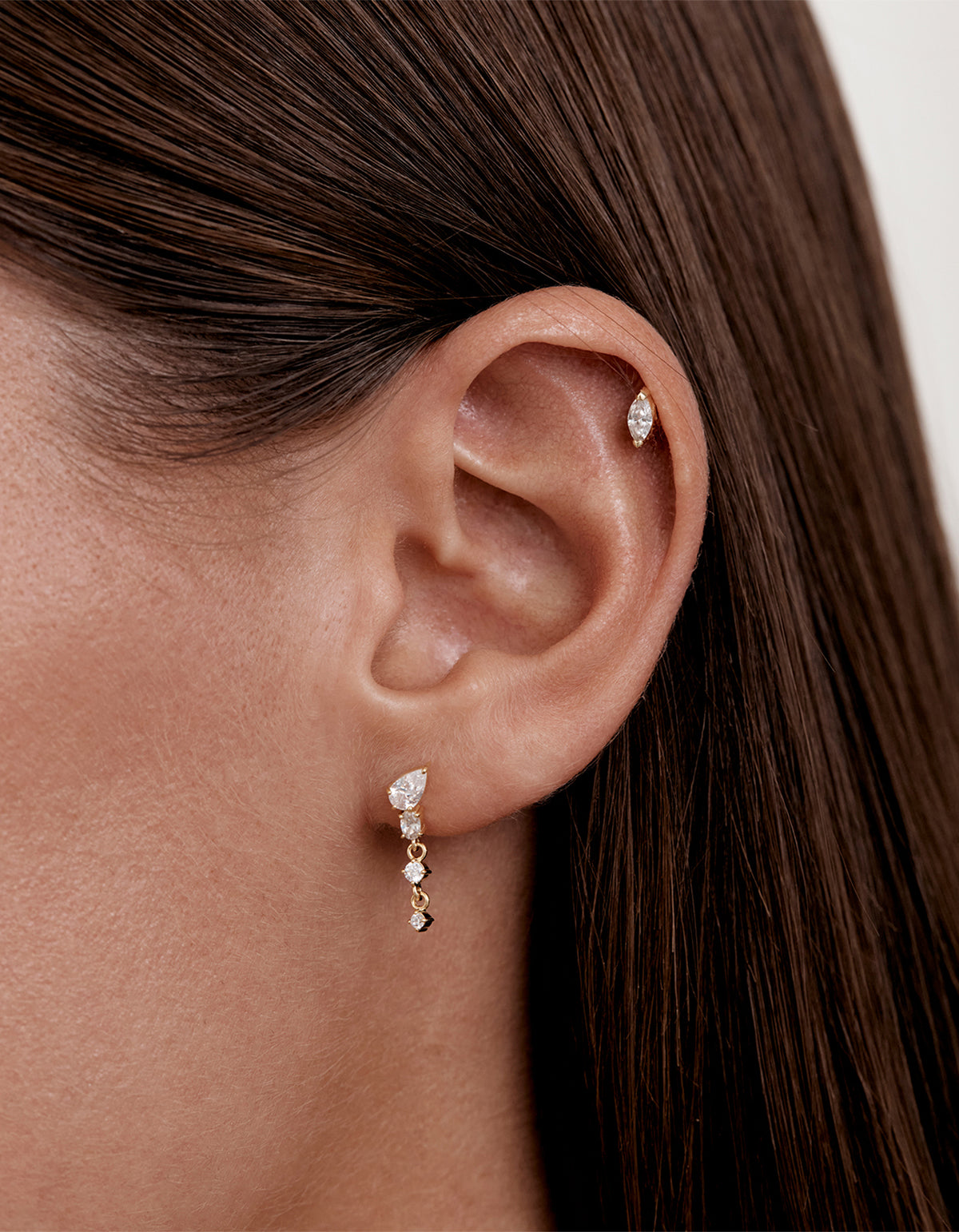 Guided By The Stars Drop Earrings - 18K Gold Vermeil