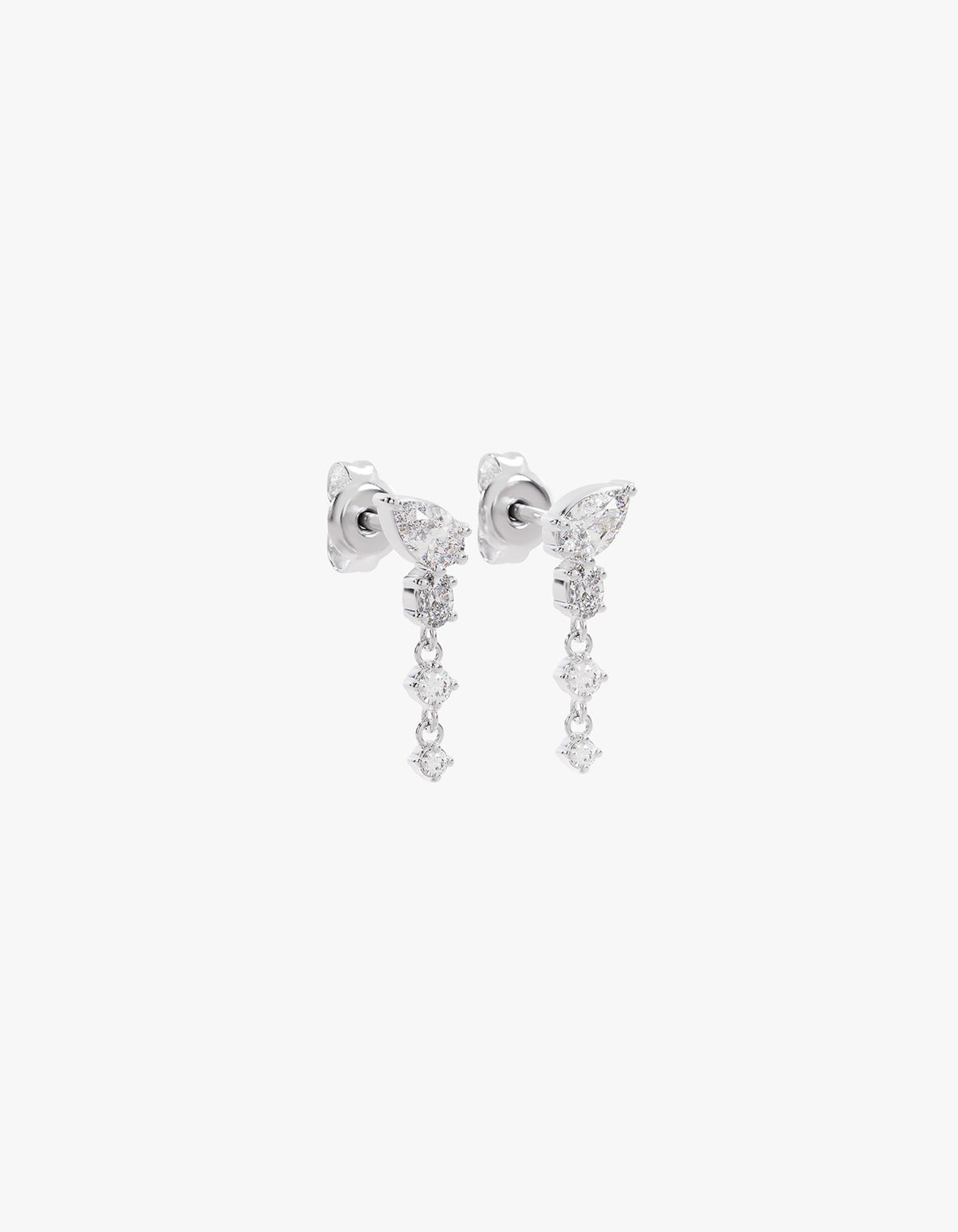 Guided By The Stars Drop Earrings - Sterling Silver