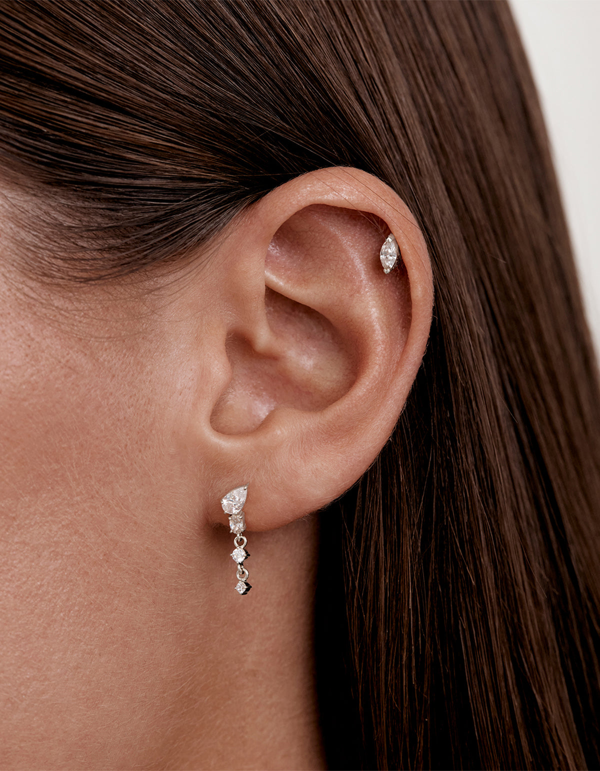 Guided By The Stars Drop Earrings - Sterling Silver