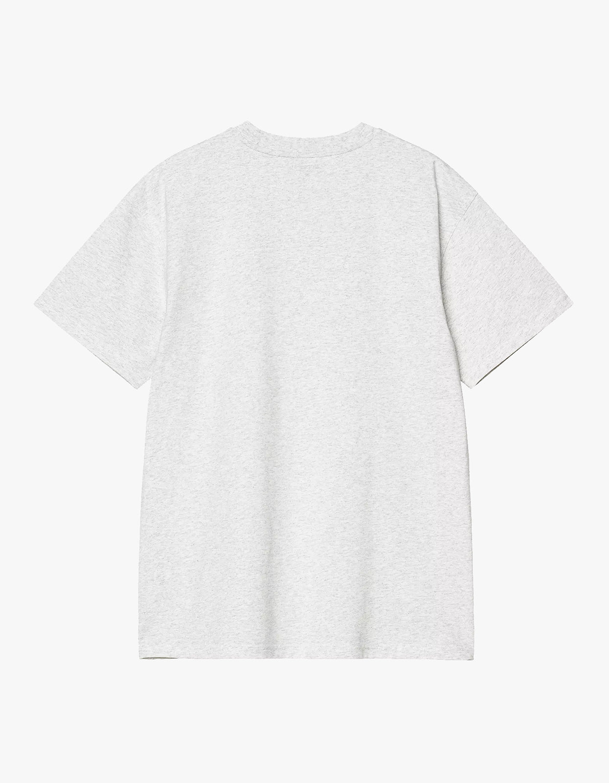 S/S American Script T Shirt - Ash Heather