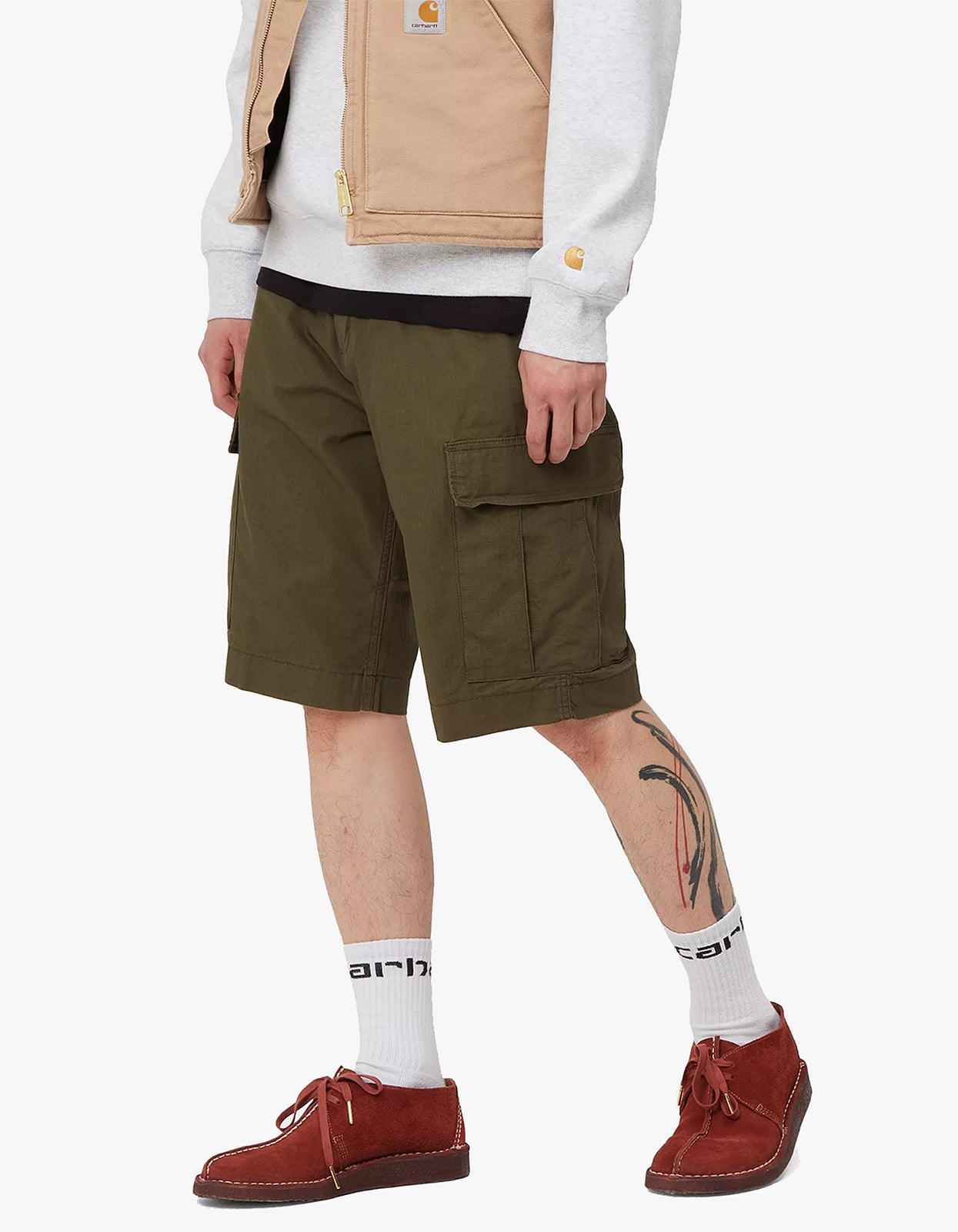 Regular Cargo Short - Cypress Rinsed