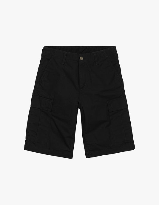 Regular Cargo Short - Black Rinsed