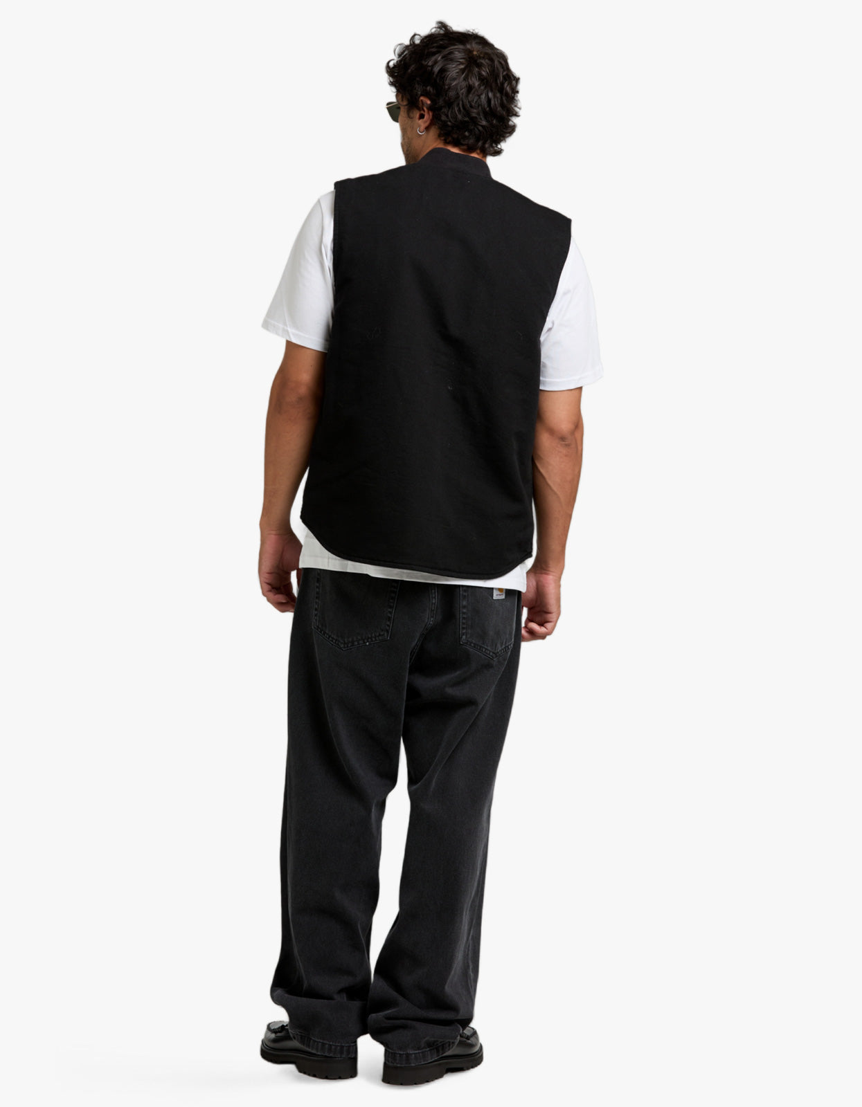 トップス Carhartt CLASSIC VEST - Black (rinsed) Carhartt WIP - Classic Black Rinsed - Vest | Impericon