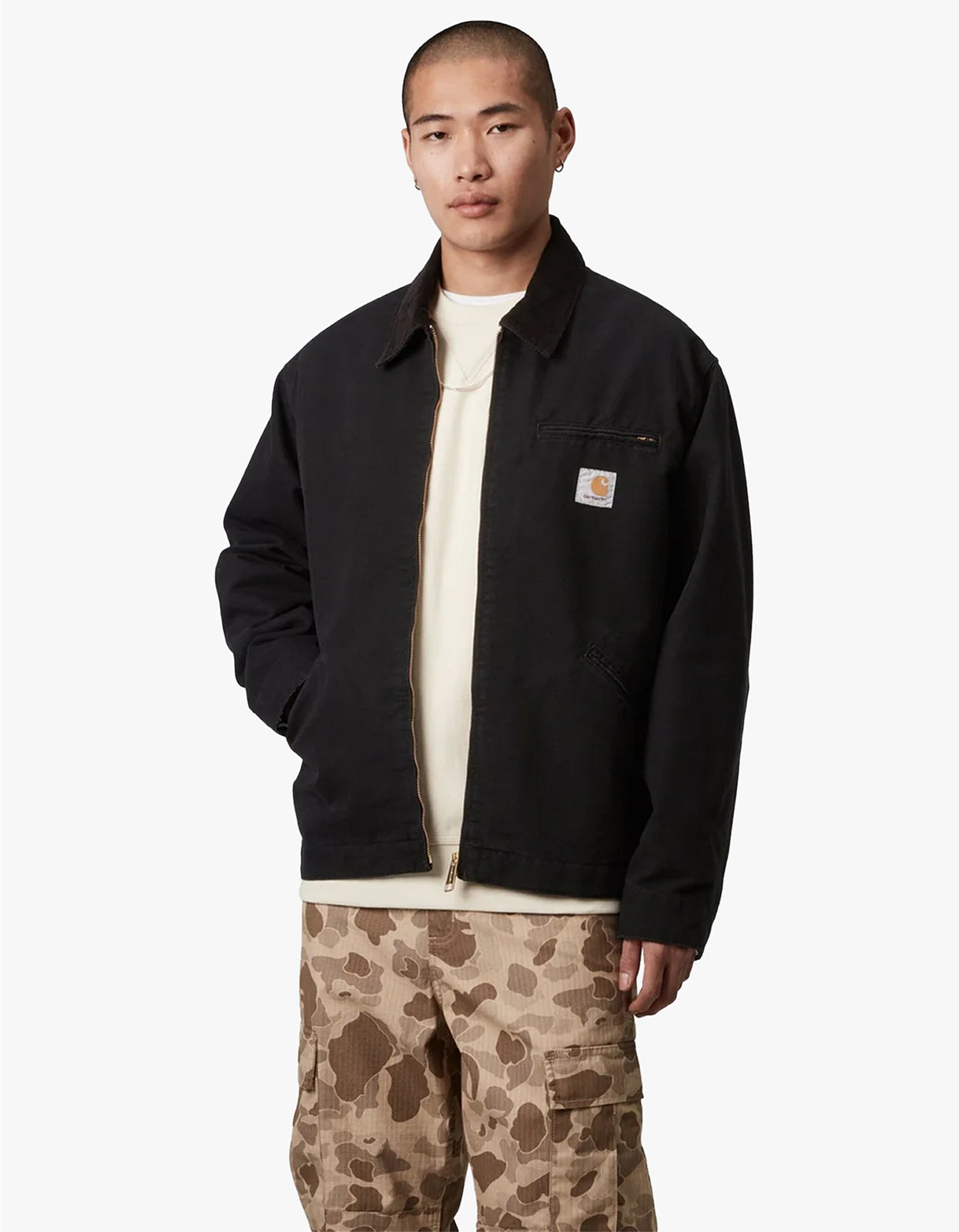 Detroit Jacket - Black/Black Rinsed