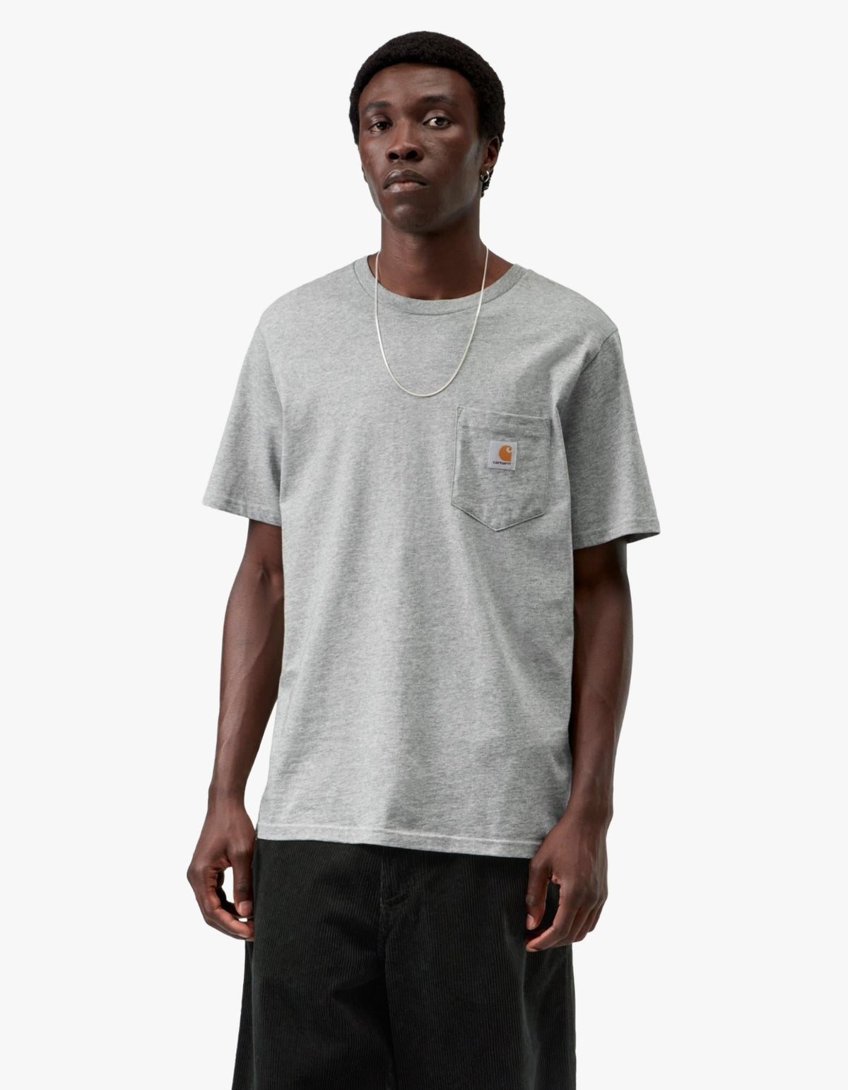 S/S Pocket T-Shirt - Grey Heather
