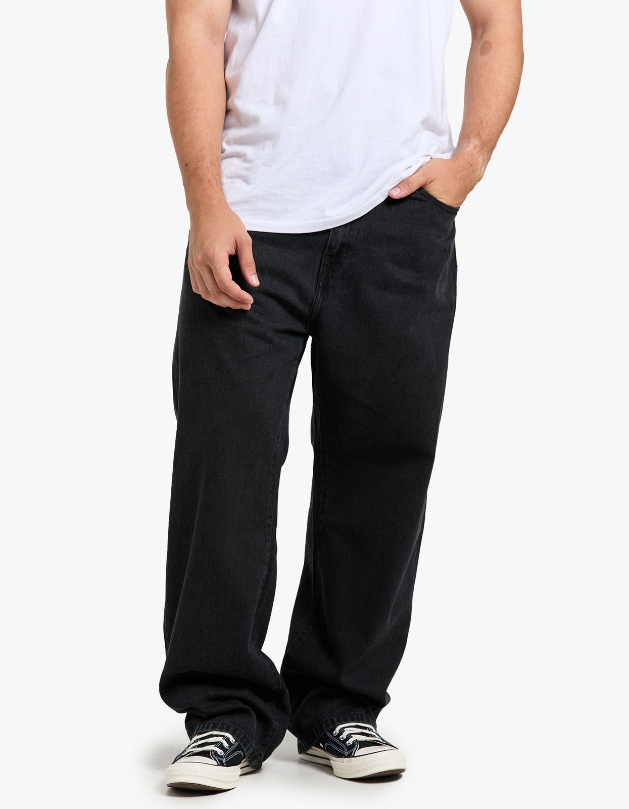 Landon Pant - Black Stone Washed