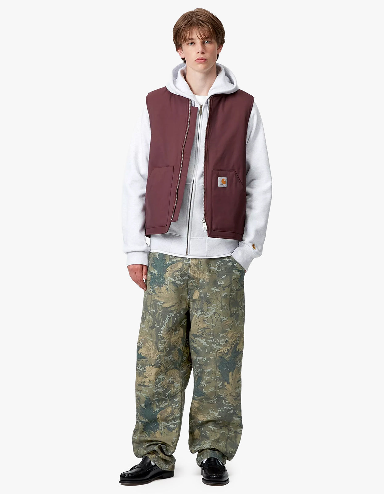 Single Knee Pant - Camo Combi, Greenstone Washed