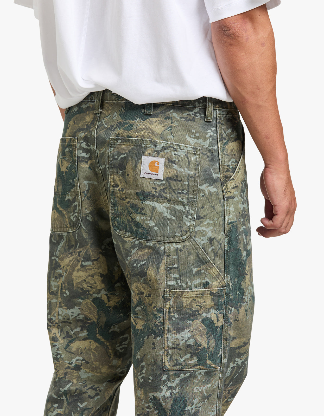 Single Knee Pant - Camo Combi, Greenstone Washed