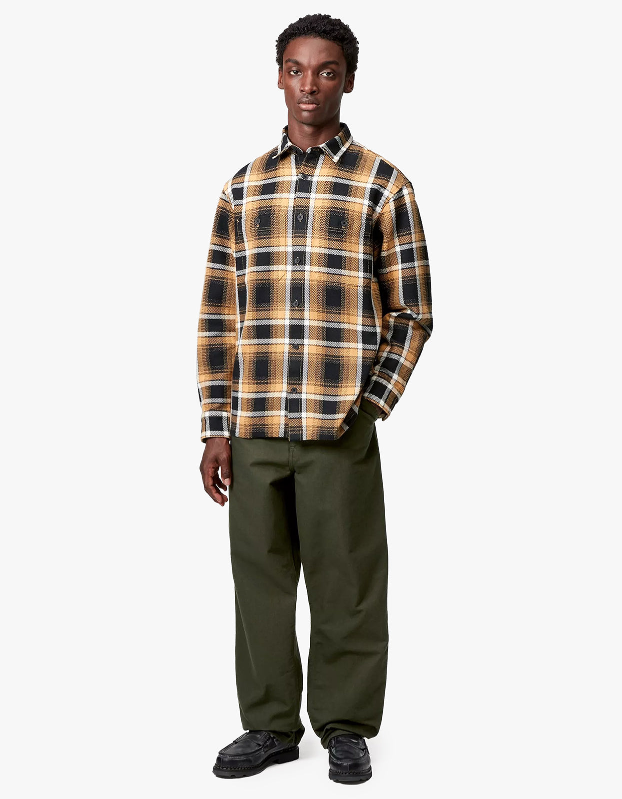 Single Knee Pant - Olive Rinsed