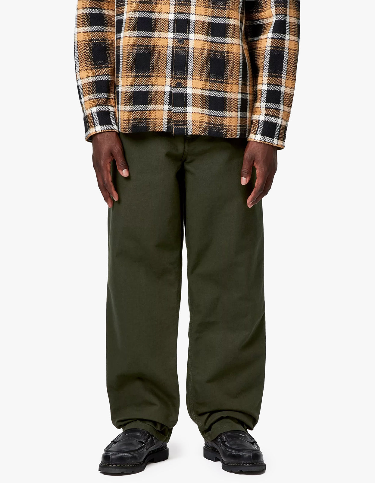 Single Knee Pant - Olive Rinsed