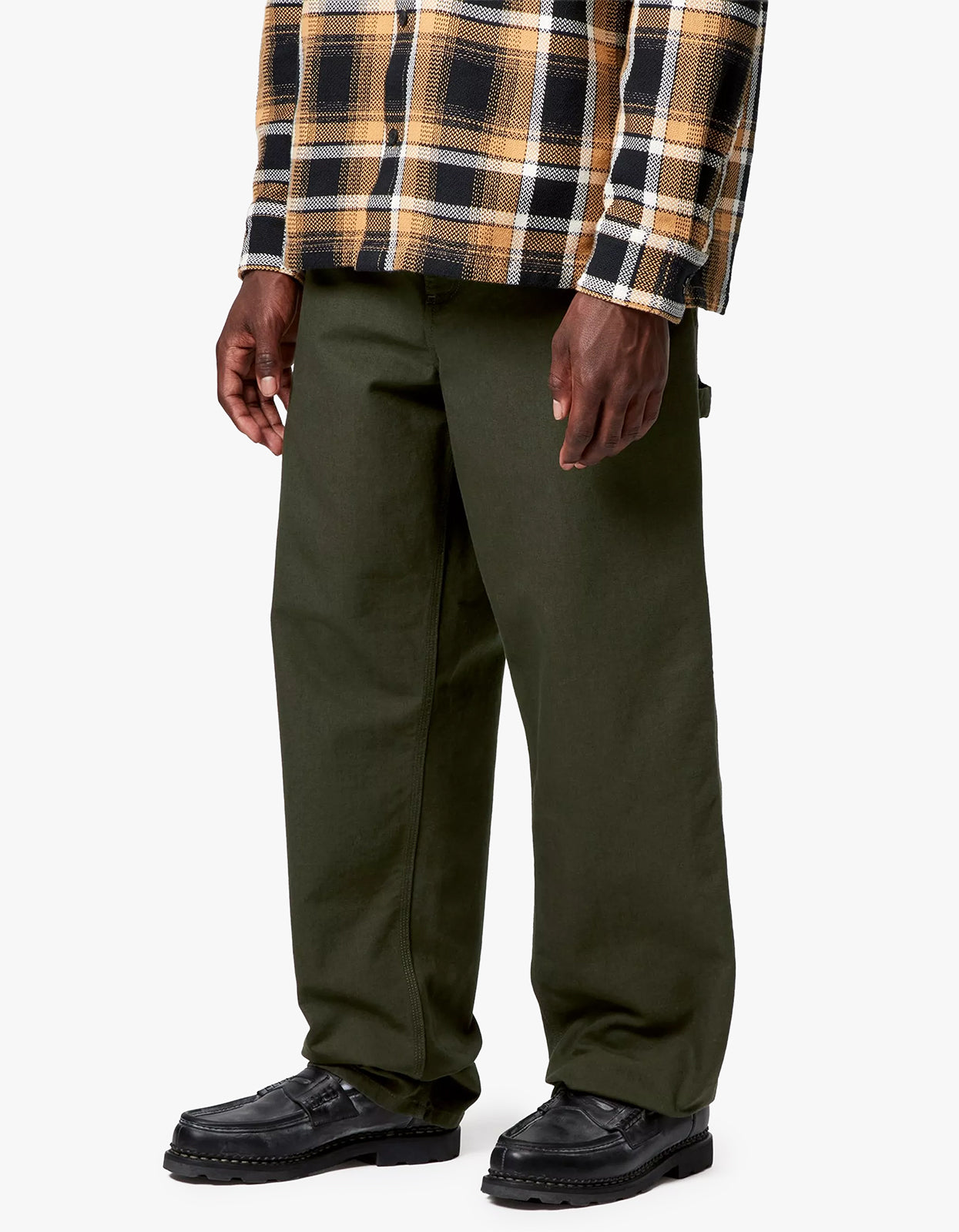 Single Knee Pant - Olive Rinsed