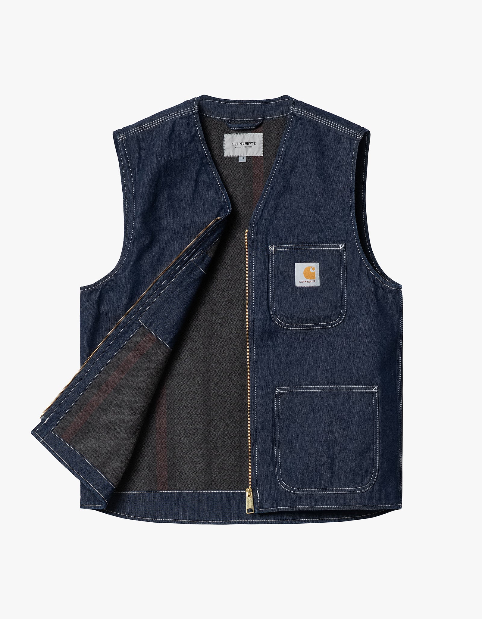 Superette Chore Vest Blue One Wash