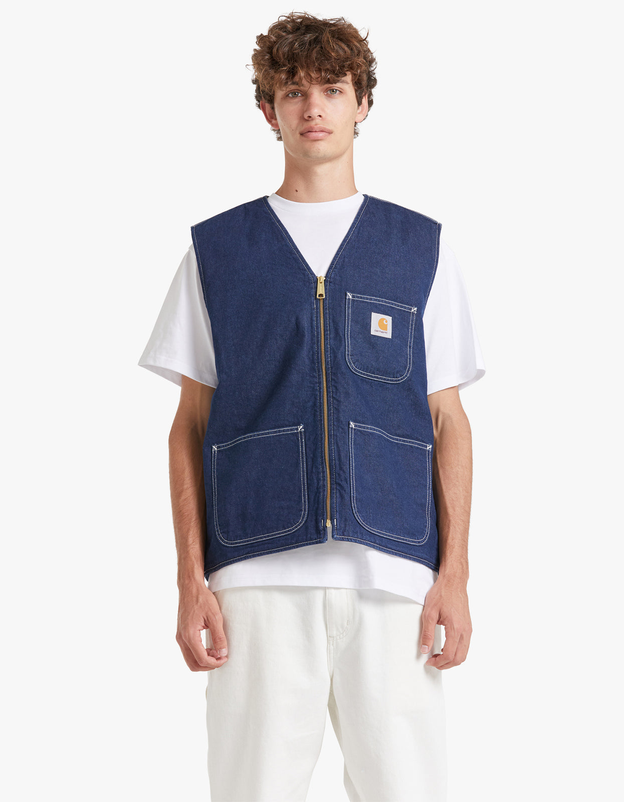 Superette | Chore Vest - Blue One Wash