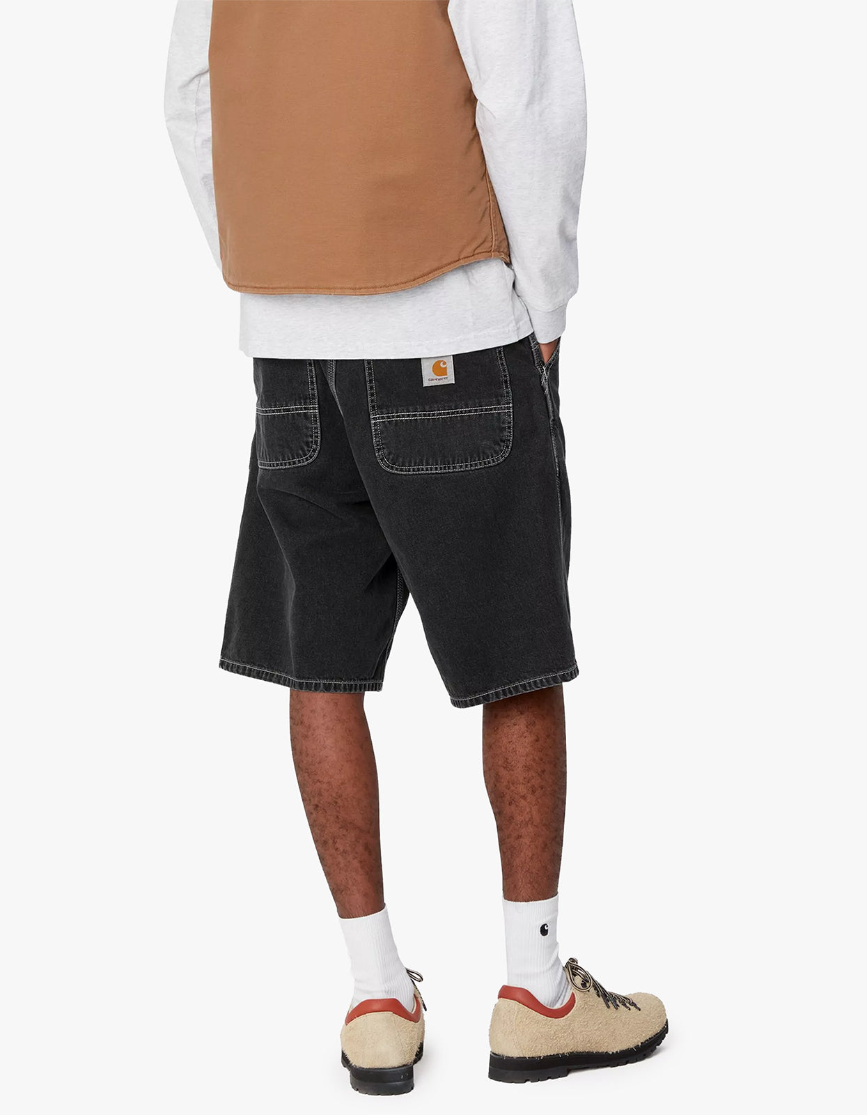 Simple Short - Black Heavy Stone Wash