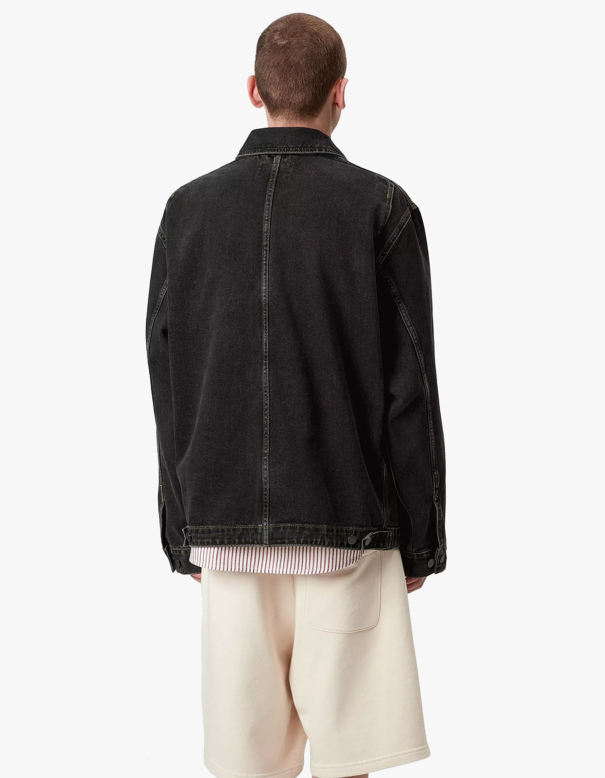 OG Double Front Jacket - Black Stone Washed