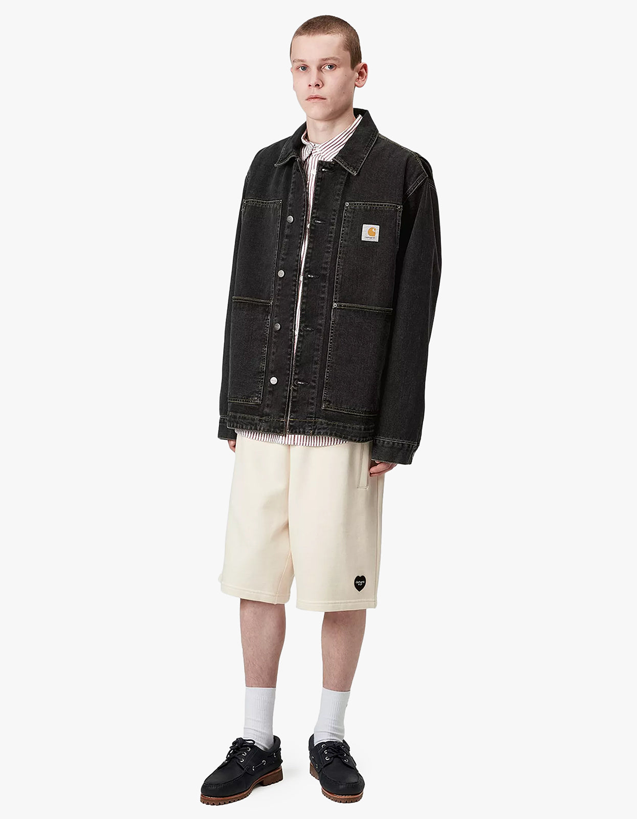 OG Double Front Jacket - Black Stone Washed