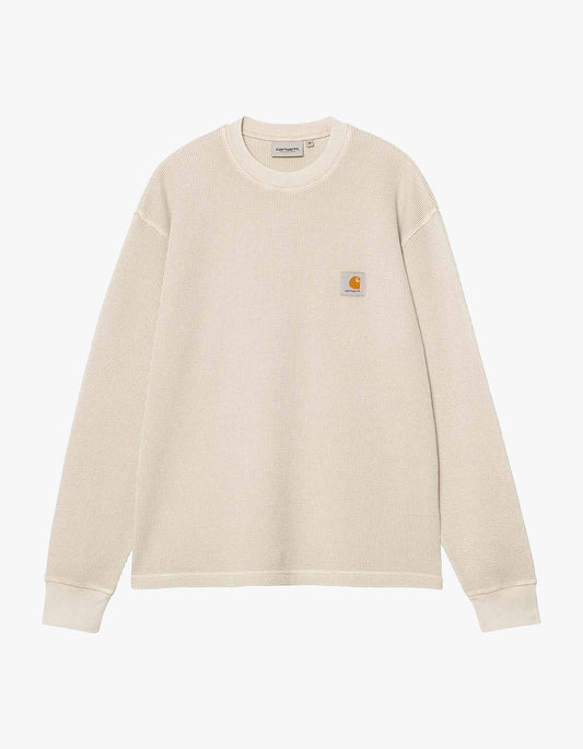 L/S Vista Waffle T Shirt - Fleur De Sel Garment Dyed
