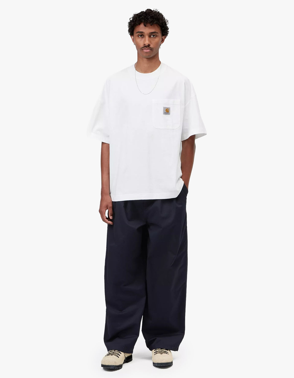 S/S Work Pocket T Shirt - White