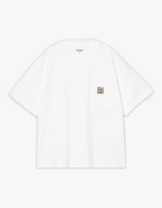 S/S Work Pocket T Shirt - White