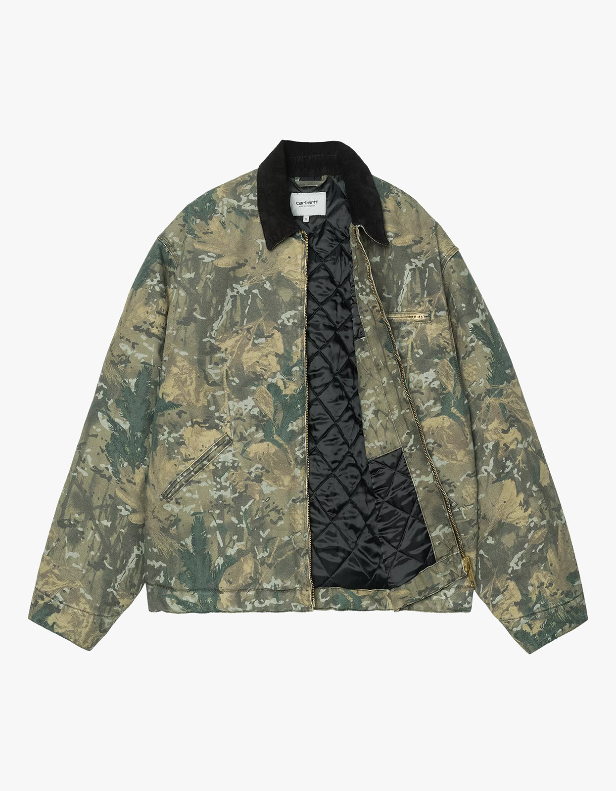 OG Detroit Jacket - Camo Combi, Green/Black Stone Washed