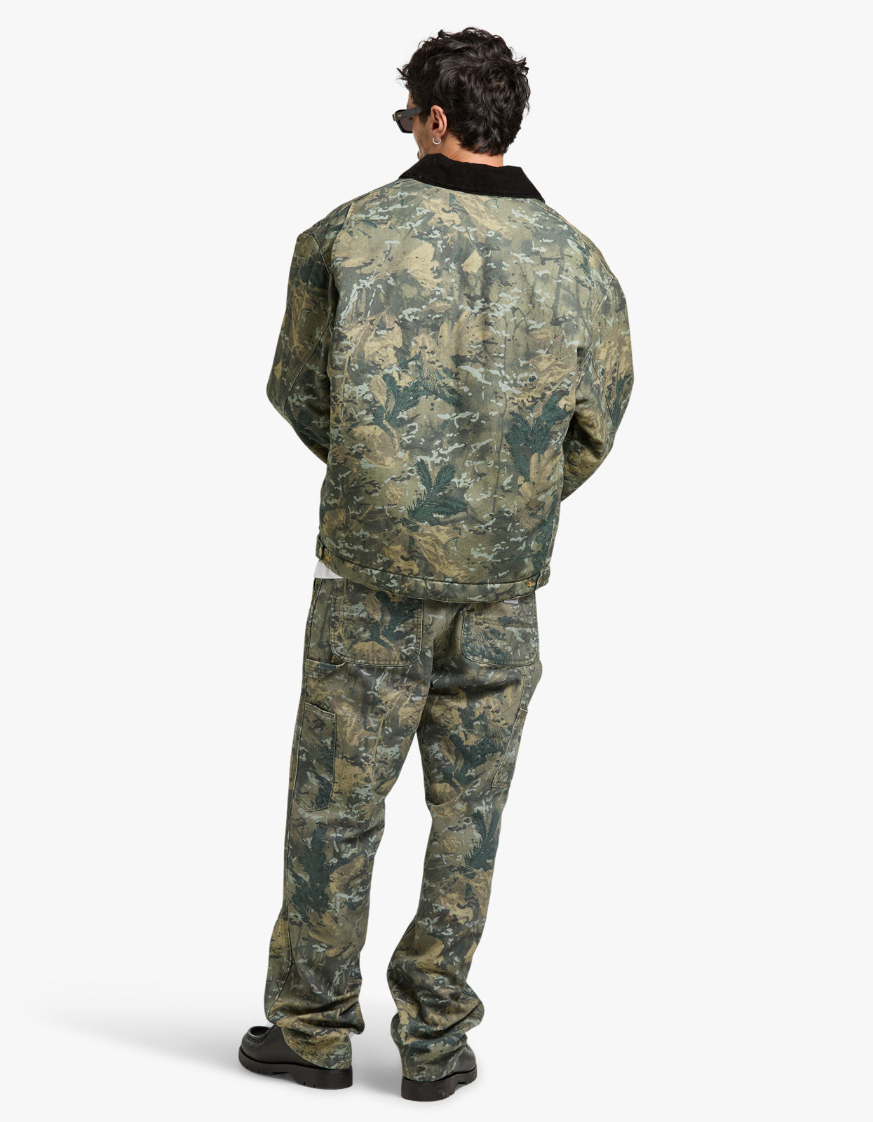 OG Detroit Jacket - Camo Combi, Green/Black Stone Washed