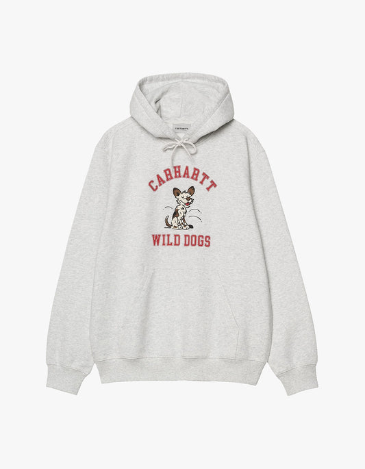 Hooded Wild Dog Sweat - Ash Heather
