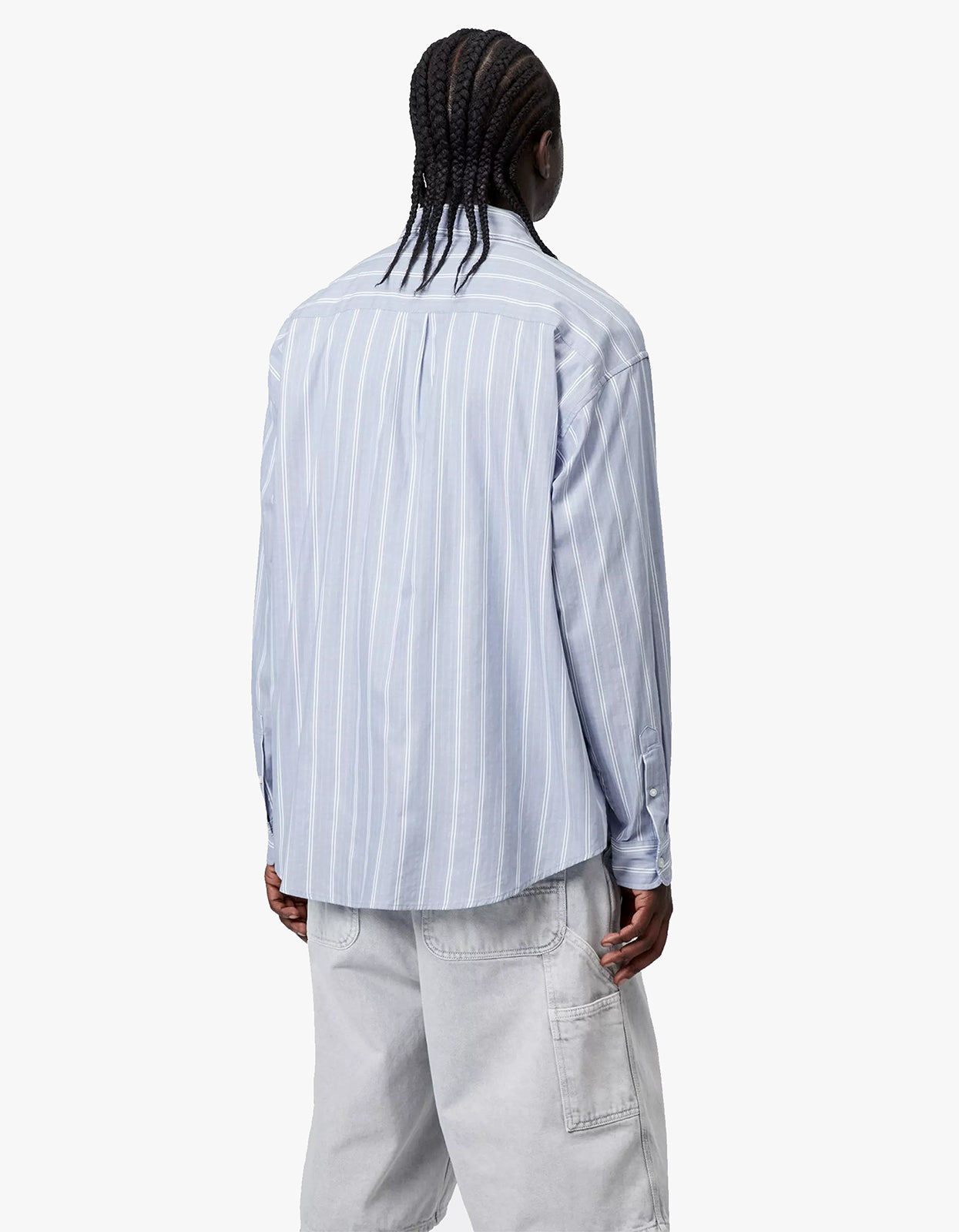 L/S Beale Shirt - Beale Stripe, Gentle Blue/White
