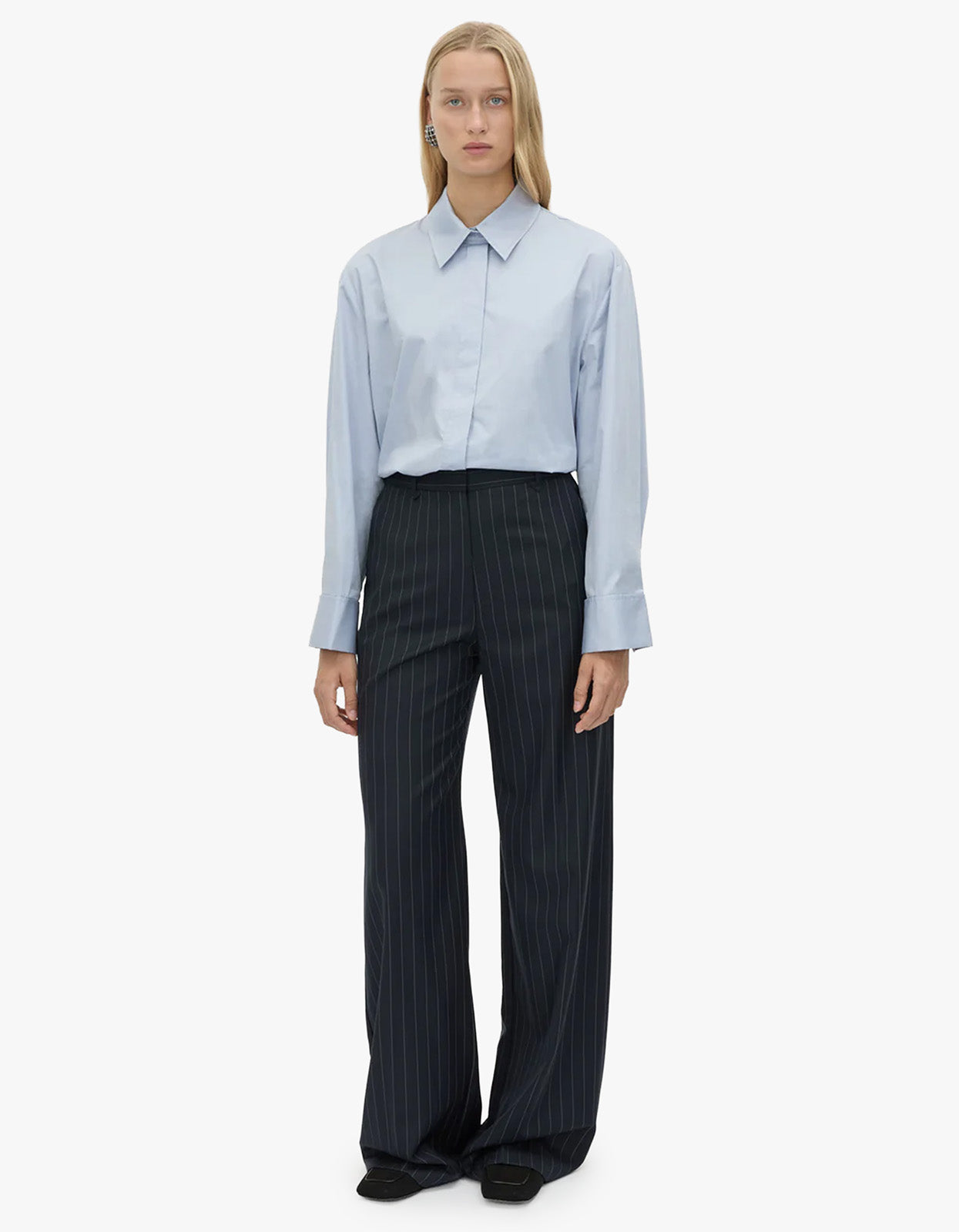 Brody Pant - French Navy Stripe