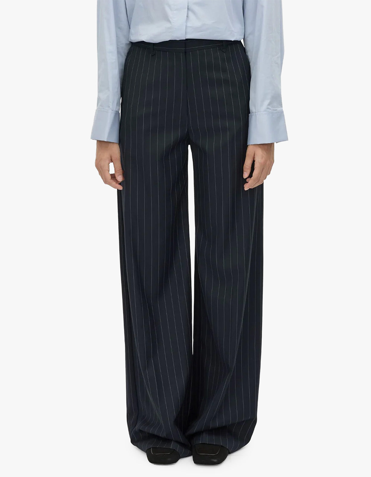 Brody Pant - French Navy Stripe