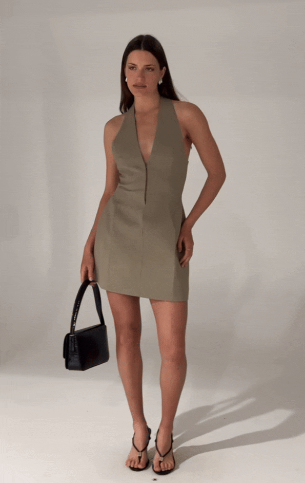 Pompidou Dress - Olive Marle Superette Pompidou Dress - Olive Marle Superette