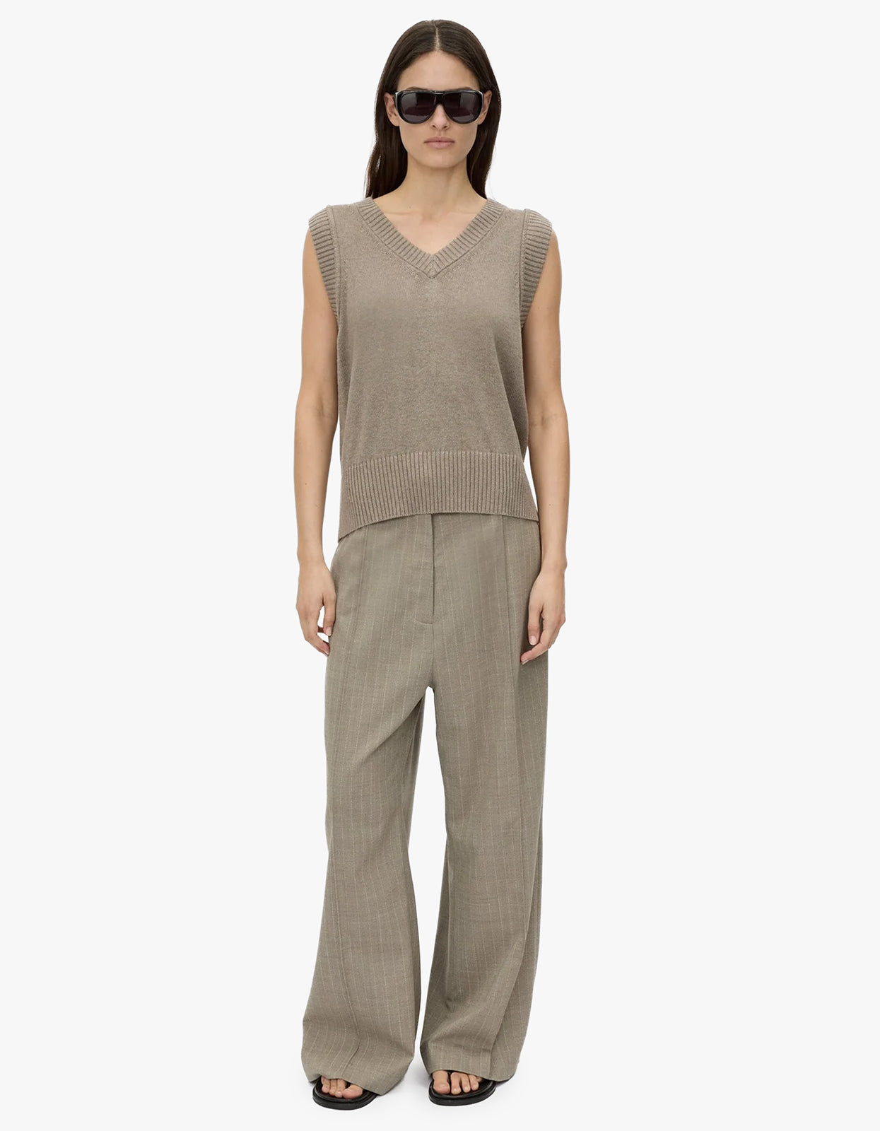 Arnelle Pant - Natual Pinstripe
