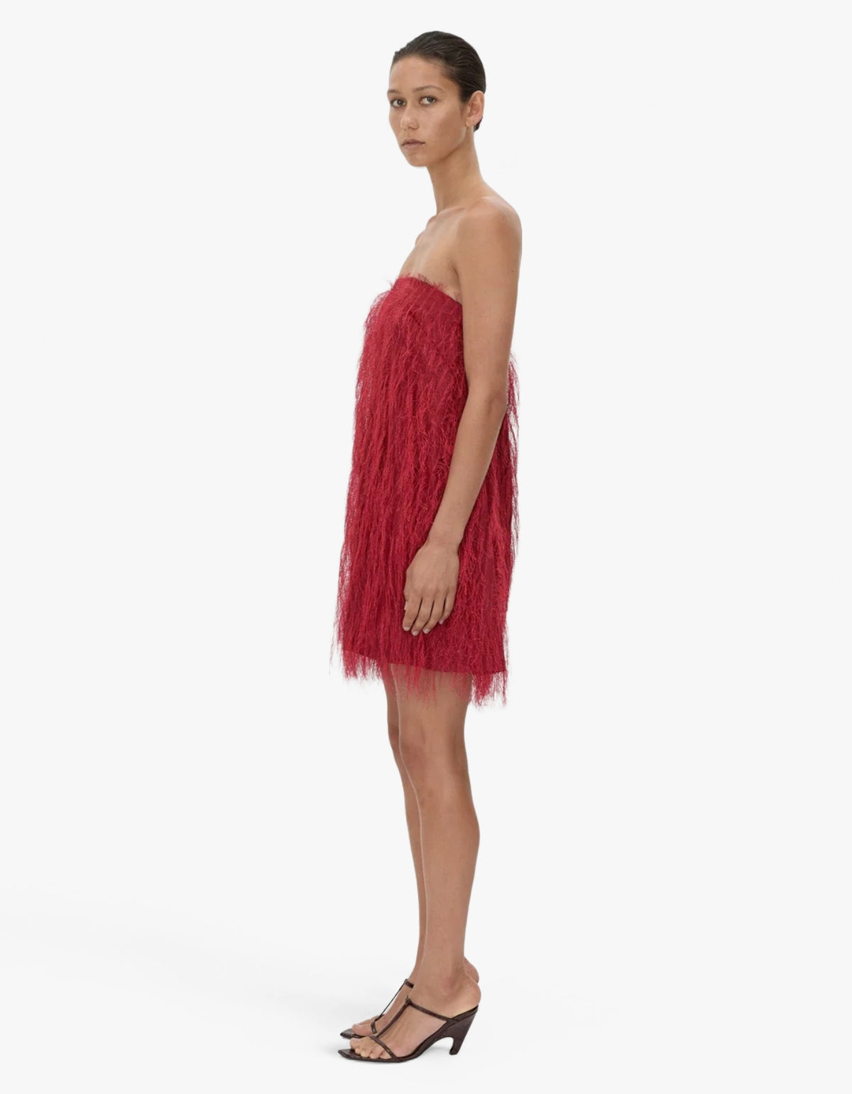 Evia Mini Dress  - Lipstick Red
