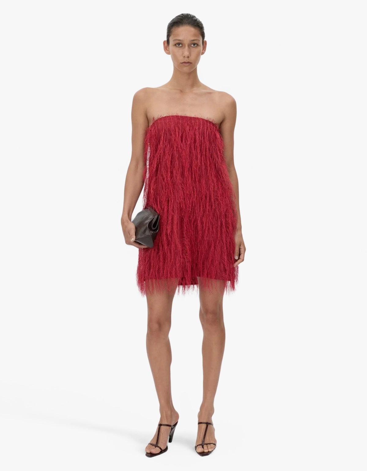 Evia Mini Dress  - Lipstick Red