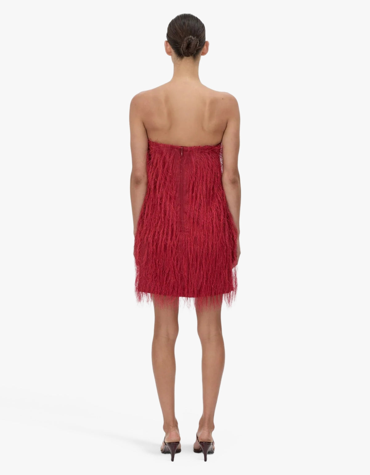 Evia Mini Dress  - Lipstick Red