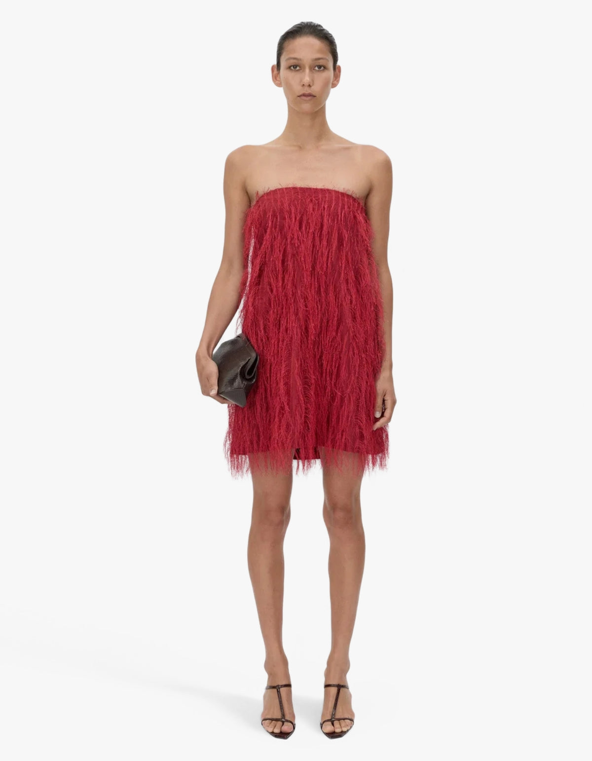 Evia Mini Dress  - Lipstick Red