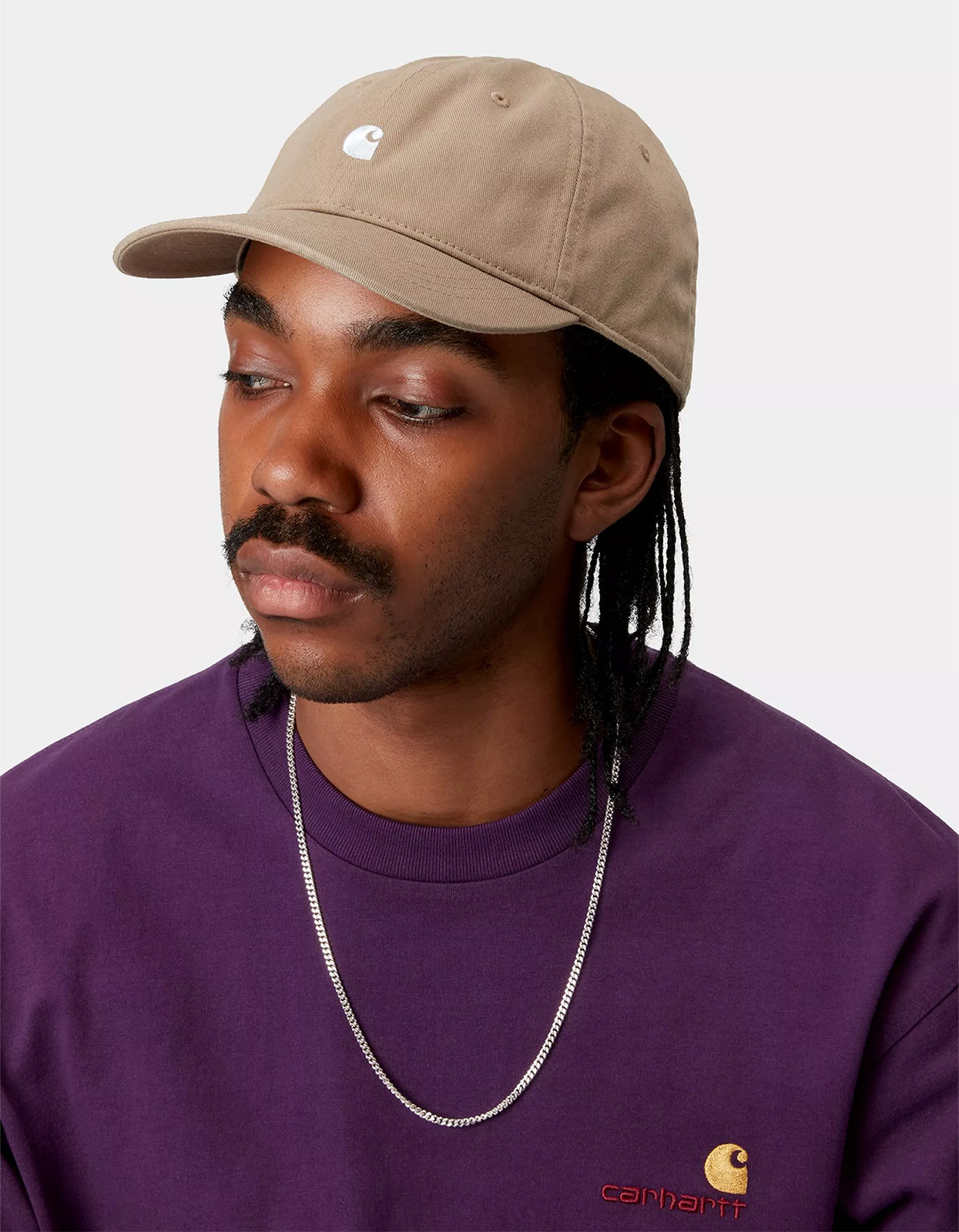 Madison Logo Cap - Leather/White