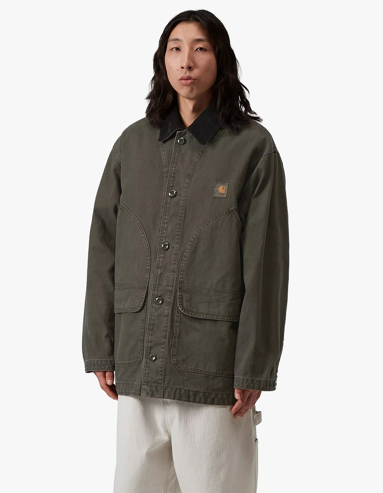 Prescott Coat - Oxide Green/Black (Garment Dyed)