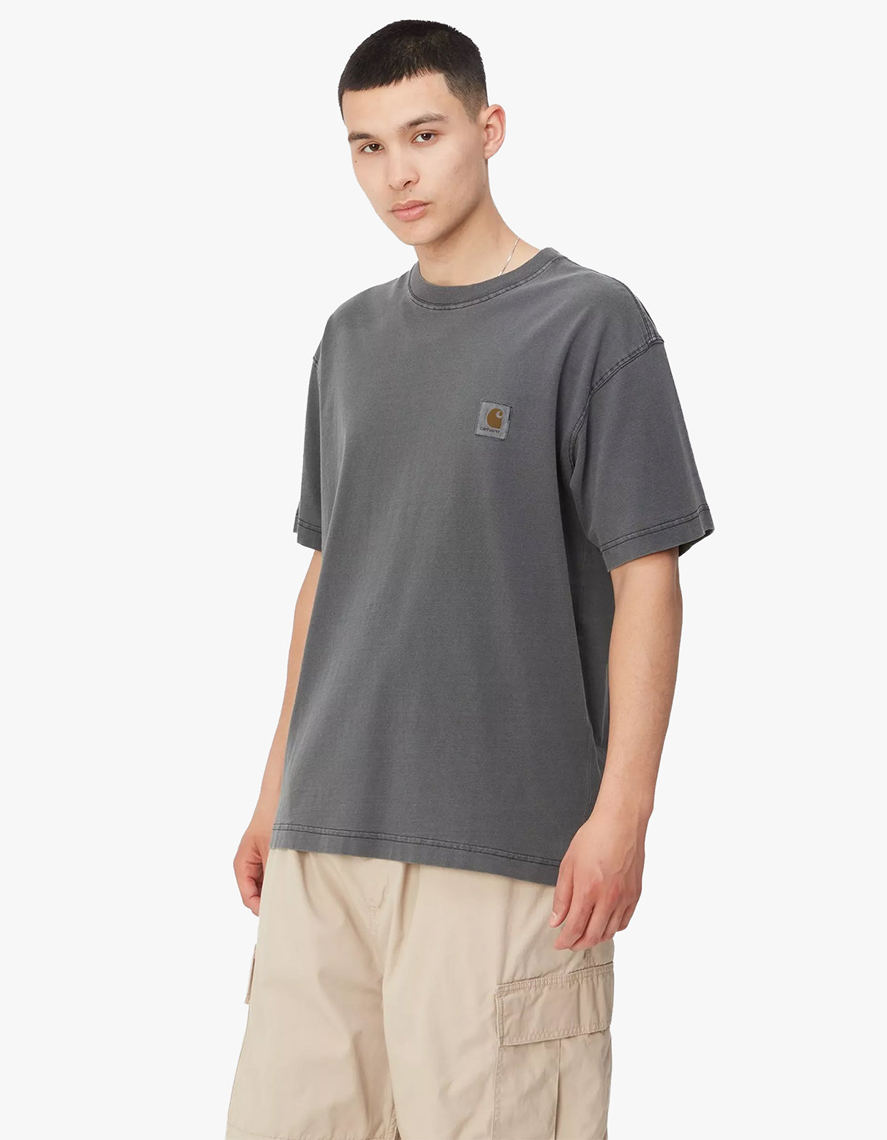 S/S Nelson T Shirt - Black Garment Dyed