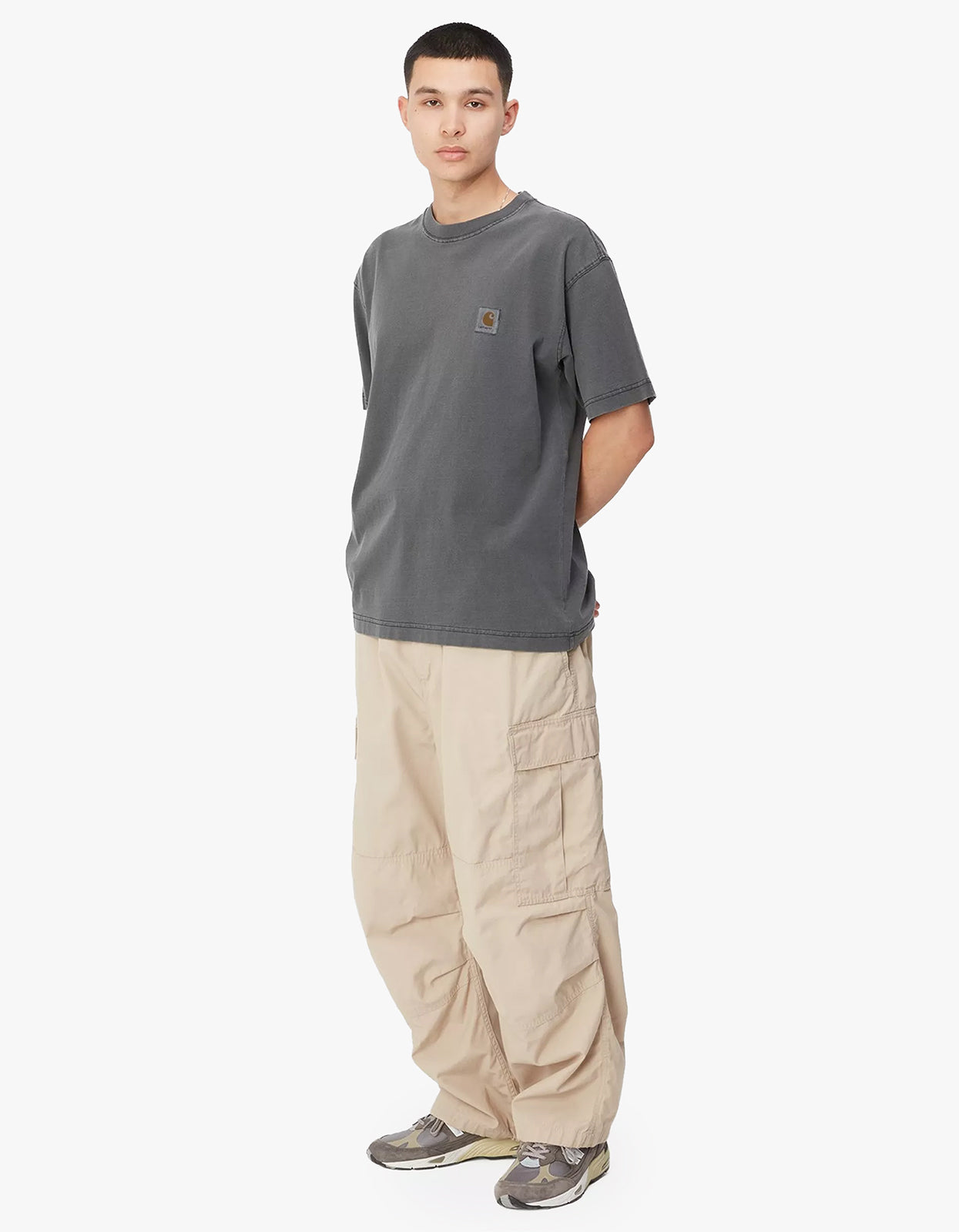 S/S Nelson T Shirt - Black Garment Dyed