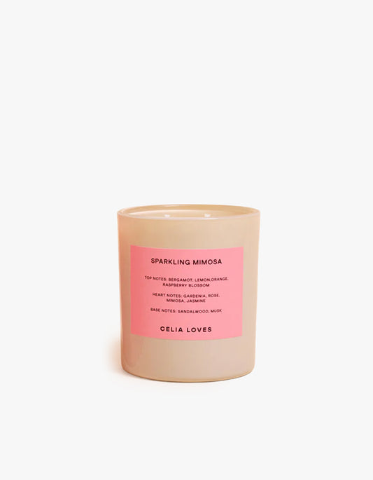 Sparkling Mimosa 80H Candle - Pink