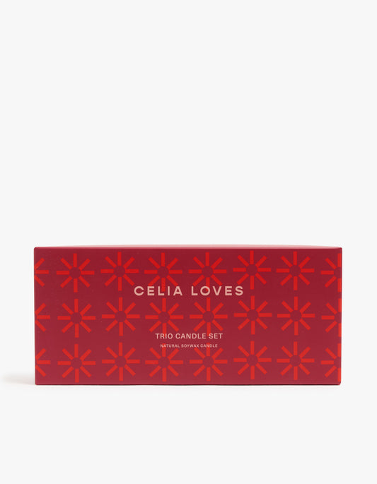 Euro Holiday Trio Candle Set