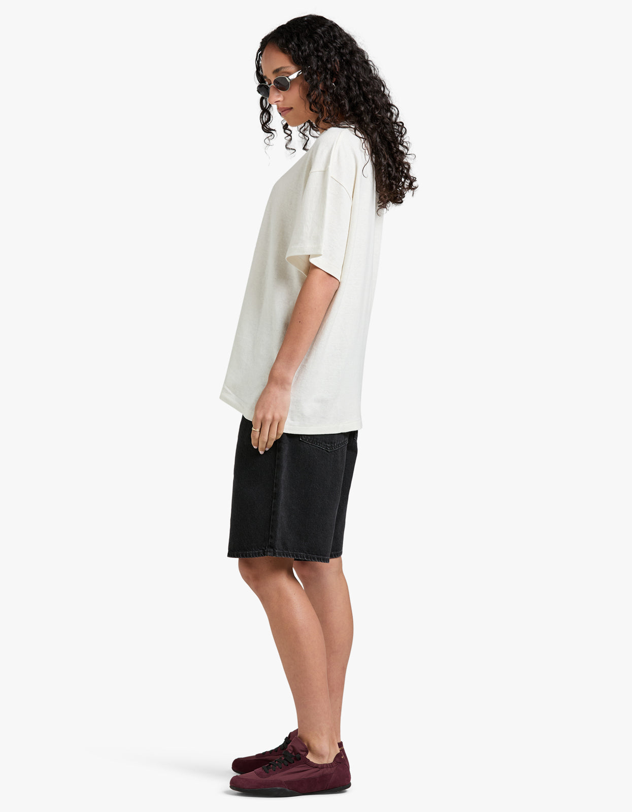 Hemp Jersey Boy Tee - Rice White