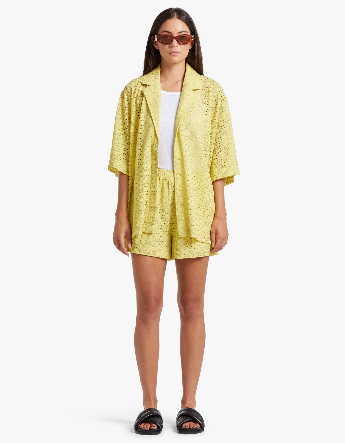 Agna Shorts - Pale Lime