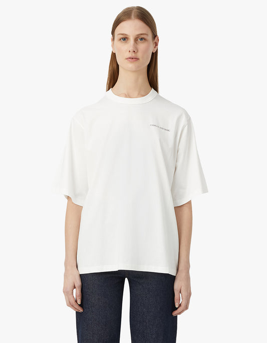 Zinnia Tee - Soft White