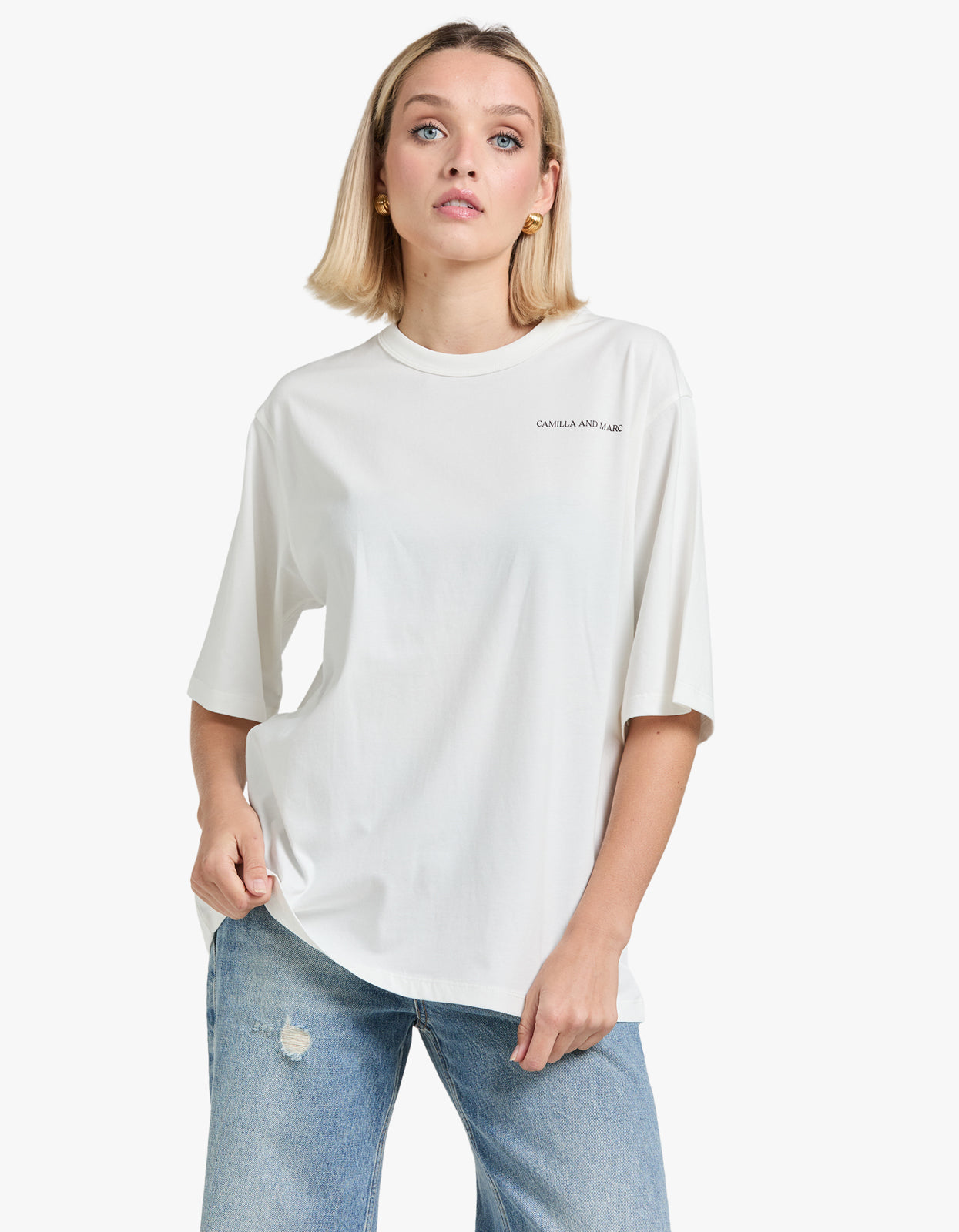 Zinnia Tee - Soft White