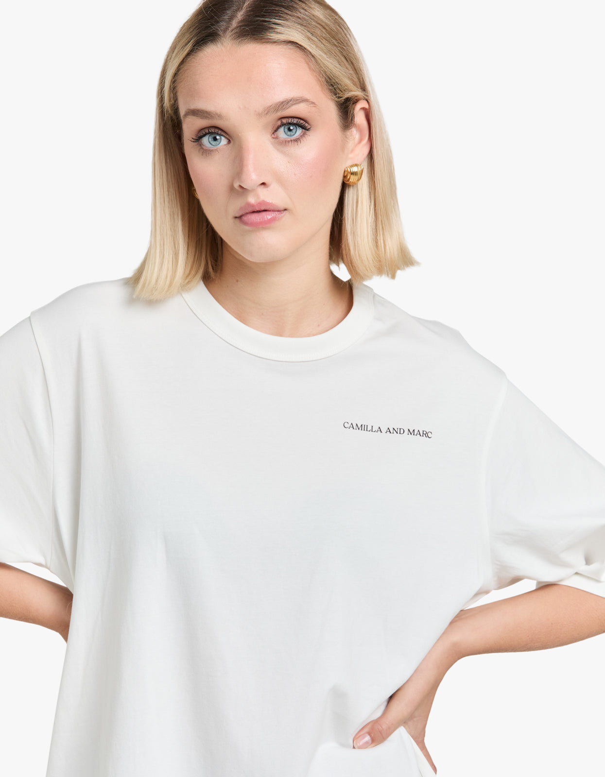 Zinnia Tee - Soft White