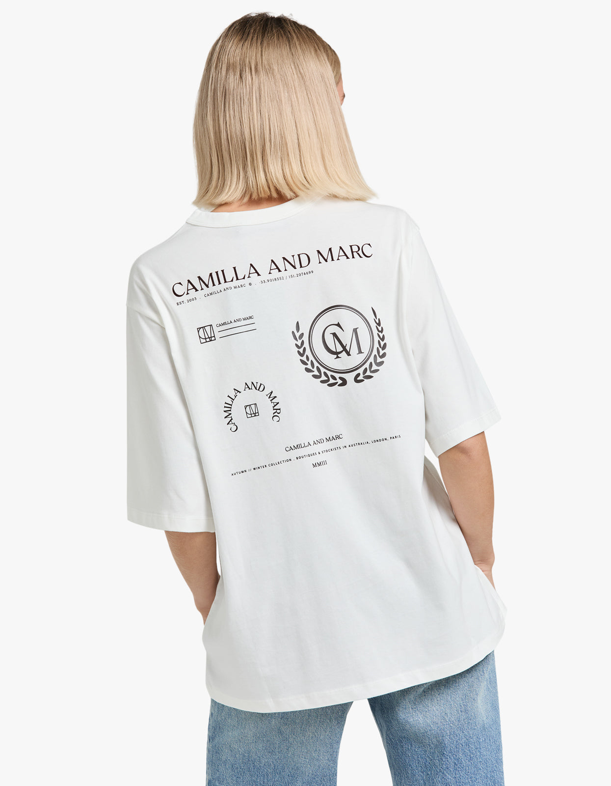 Zinnia Tee - Soft White