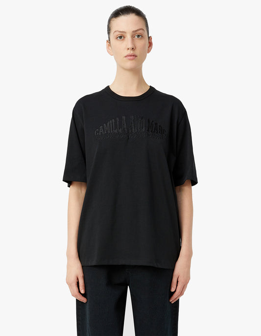 Liona Graphic Tee - Black